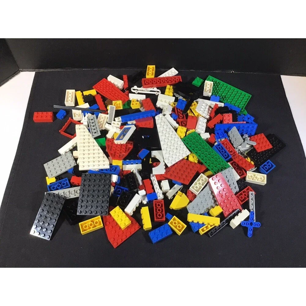Lego 1 lb Pounds Bulk Bricks Blocks Plates Parts Pieces Multicolor Used # 1